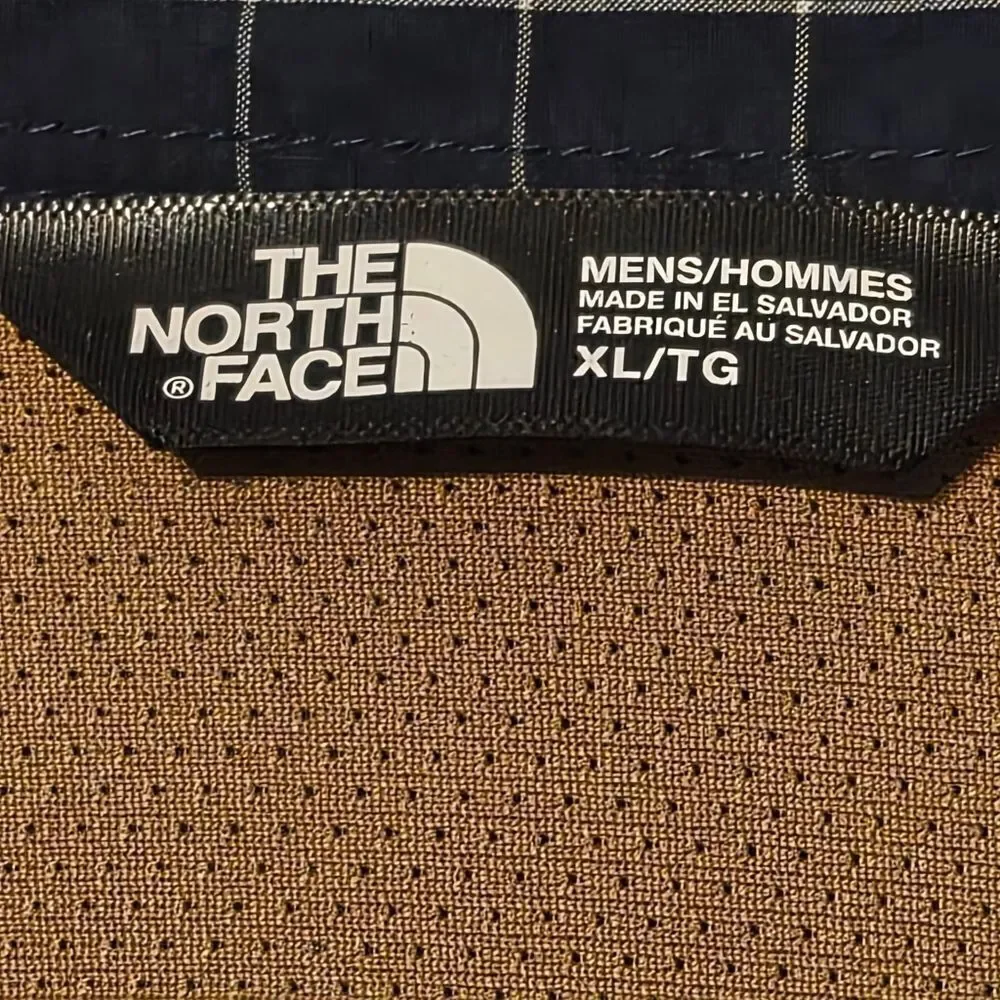 The Northface Button Up Shirt Mens XL Long Sleeve Check Casual Vented Back | EUC